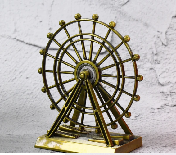 METAL DESKTOP TABLE DECORATION CABINET WHEEL